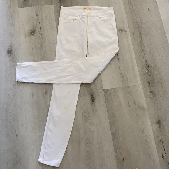 Anthropologie denim Cloth and Stone size 27 white jeans classic casual - Picture 3 of 11
